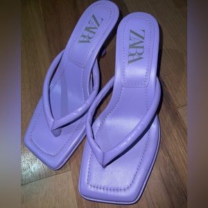 Lavender Zara mini heel sandles